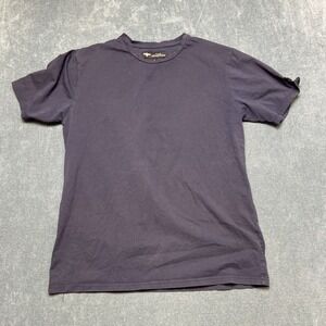 V.I.P. Collection T Shirt Mens Large Navy Blue Stretch Crew Neck Short Sleeve